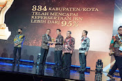 Bupati Lampung Utara Terima Penghargaan Universal Health Coverage