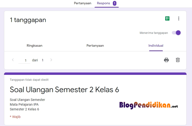 Cara Membuat Soal Online Melalui Google Formulir - Blog Pendidikan