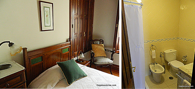 quarto da hospedaria rural Casa São Faustino de Fridão, em Amarante