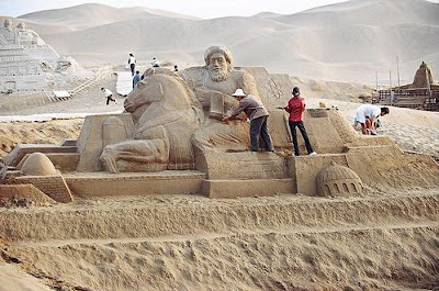 Xinjiang Turpan Sand Sculpture Art City