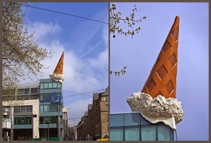 2001 Oldenburg,+Dropped+Ice+Cream+Cone,+CC+Neumarkt,+Cologne,+All