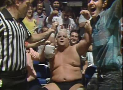 NWA Clash of the Champions 3 Review - Dusty Rhodes sits in the crowd
