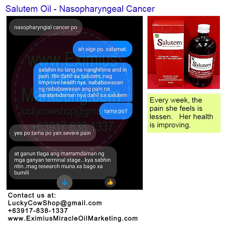 Salutem Oil Nasopharyngeal Cancer