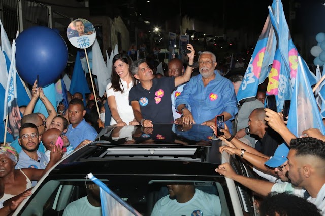  ACM Neto reúne no mesmo palanque em Candeias apoio de prefeito e oposição na cidade