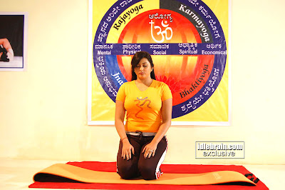 South Super HOT NAMITHA Photos From latest movie with HOT YOGA POSES