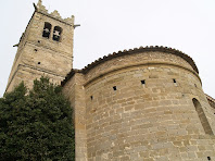 L'absis i el campanar de Sant Andreu de Gurb