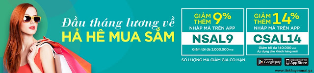 Đầu tháng lương về hả hê mua sắm Lazada với mã giảm giá voucher