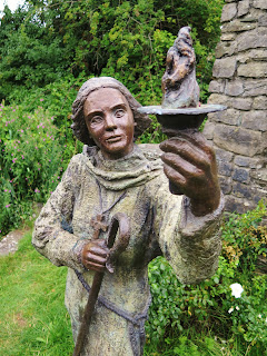 Statue of Saint Brigid with her Crosier and Holy Flame, Kildare, Ireland