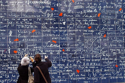 Dinding I Love You, ungkapkan cinta dalam berbagai bahasa