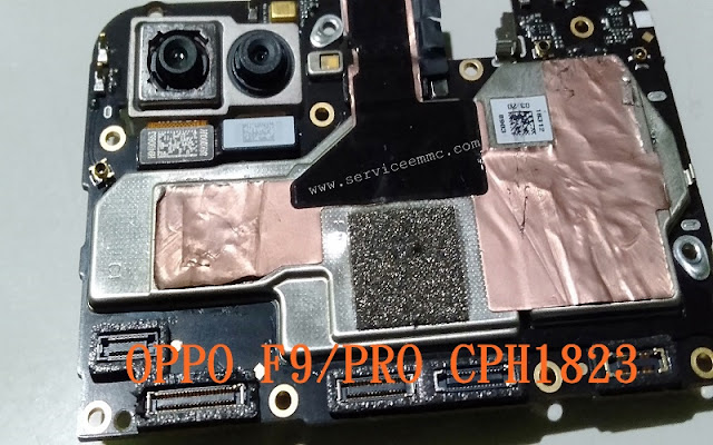 Test Point & Support ic eMMC/eMCP Oppo F9/PRO CPH1823