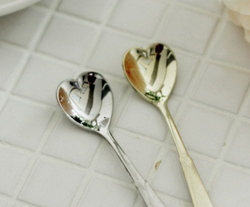 Heart Shaped Stainless Steel Tea Spoon Set