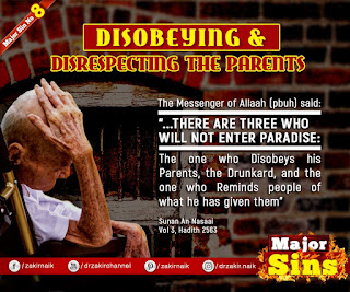 MAJOR SIN. 8. DISOBEYING & DISRESPECTING THE PARENTS | Kabira Gunah