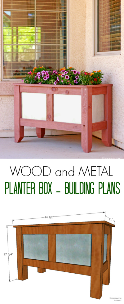 Wood and Metal Planter Box Building Plans Pneumatic Addict