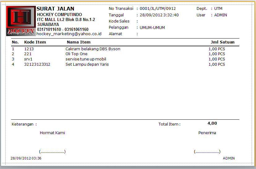 Perlengkapan kebutuhan bengkel - software program bengkel 