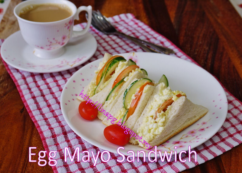 Sandwich Telur Mayonis (Sandwich Egg Mayo) - TERATAK 