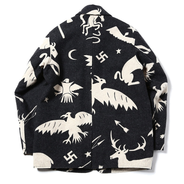 CALEE "Allover western pattern half coat" 51,840yen