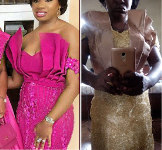 What a tailor did to a woman's dress