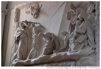 Art and sculptures in San Giacomo church, Bologna - Photo by Sunil Deepak