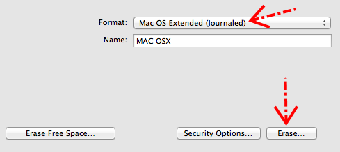 Mengubah format dari FAT32 ke Mac OS Extended (journaled)