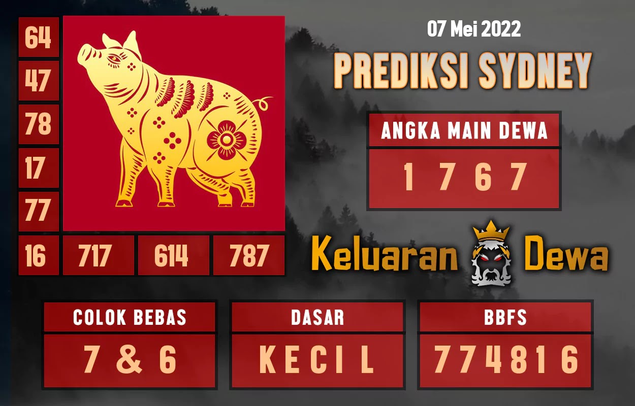 Prediksi Dewatogel Sydney Minggu 08 Mei 2022