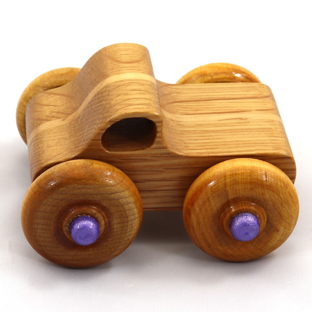 Handmade Wood Toy Truck, A Monster Truck based on the Pickup Truck in the Play Pal Series