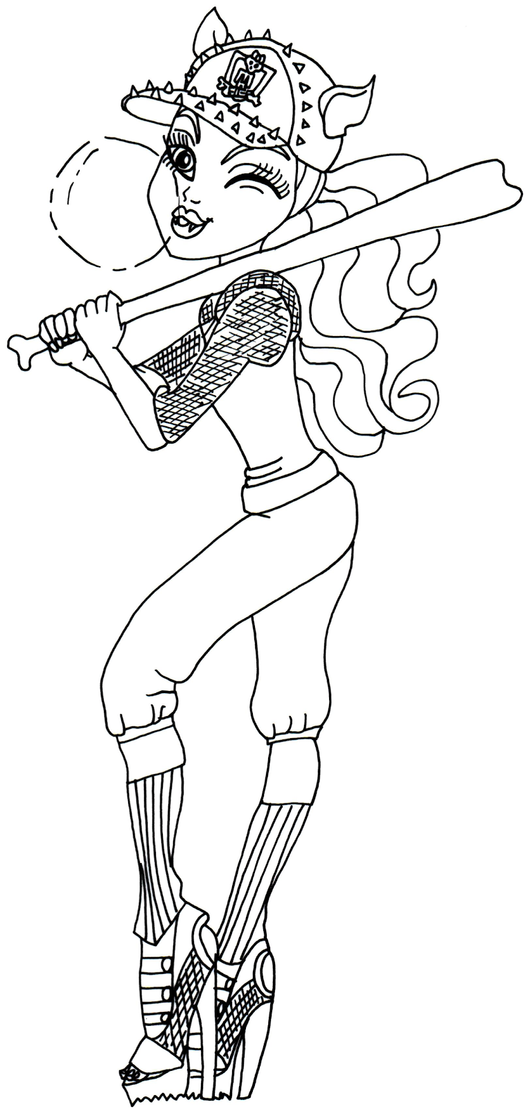 Download Free Printable Monster High Coloring Pages: Clawdeen Wolf ...