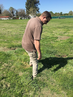 Burrow Blocker fills ground squirrel and prairie dog holes