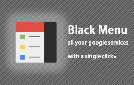  google black menu