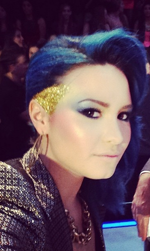 Demi Lovato Blue Hair  Celebrity Magazine