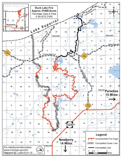 Cooler weather aids Duck Lake Fire suppression efforts