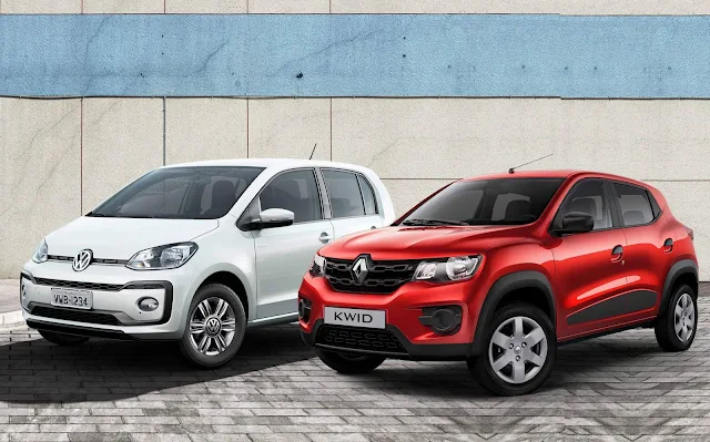 Renault Kwid x Up! x Mobi x QQ - comparativo de consumo