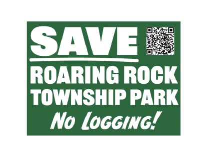 Roaring Rock Park Lawn Sign June 2021