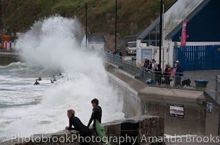 Storm waves in Newquay