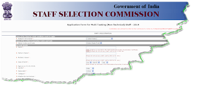 SSC MTS Exam 2014 Online Application form