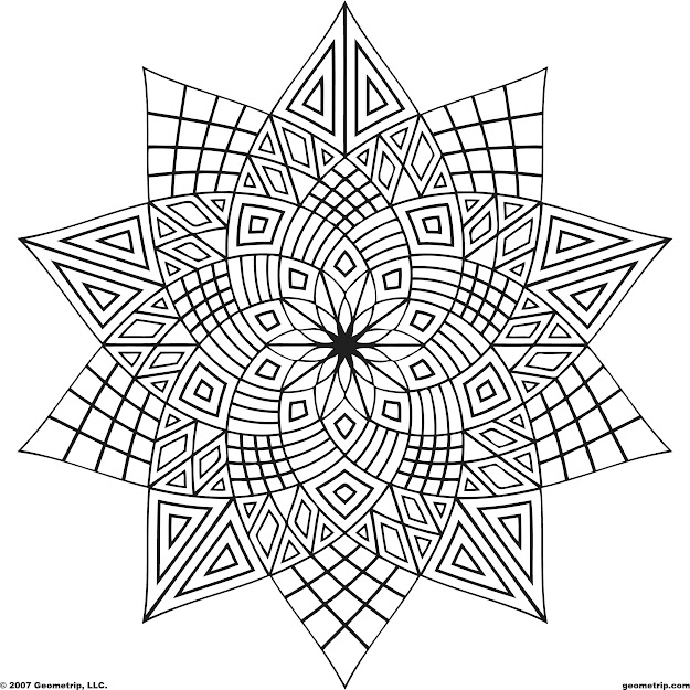 Oooh Geometric Coloring Patterns  Had Book Of These When Was Kid  Loved Them Then And Still Do Now What Did Do With My Colored Pencils