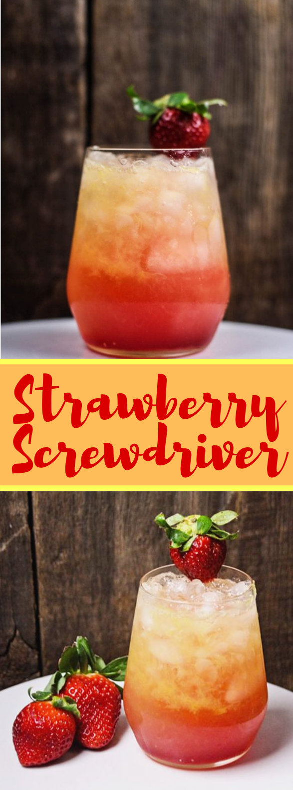 Strawberry Screwdriver #drink #vodka