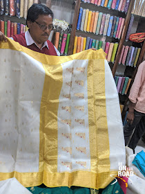 Shopping for the famous sarees of Chanderi, Madhya Pradesh