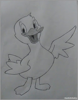cute duck dancing art