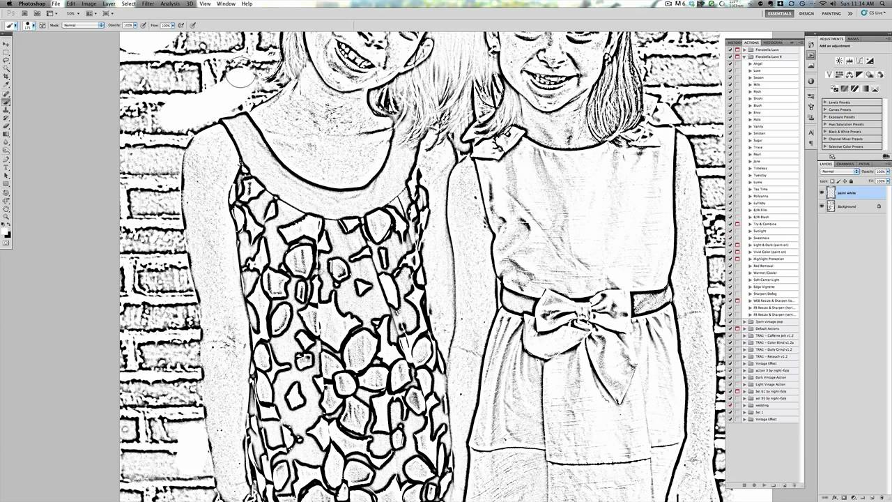A Coloring Sheet From Your Own Picture