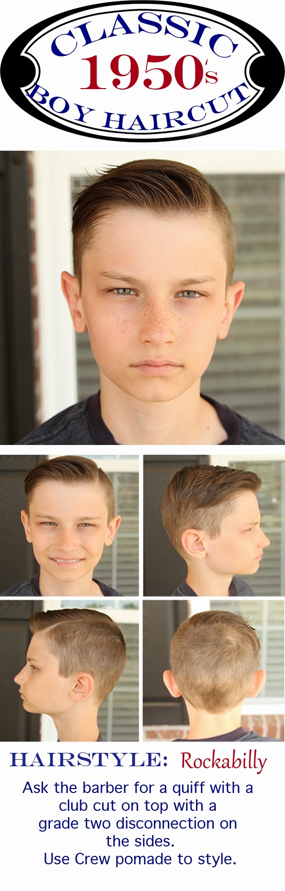 Like Mom And Apple Pie: Modern Vintage 1950's Boy's Hairstyle