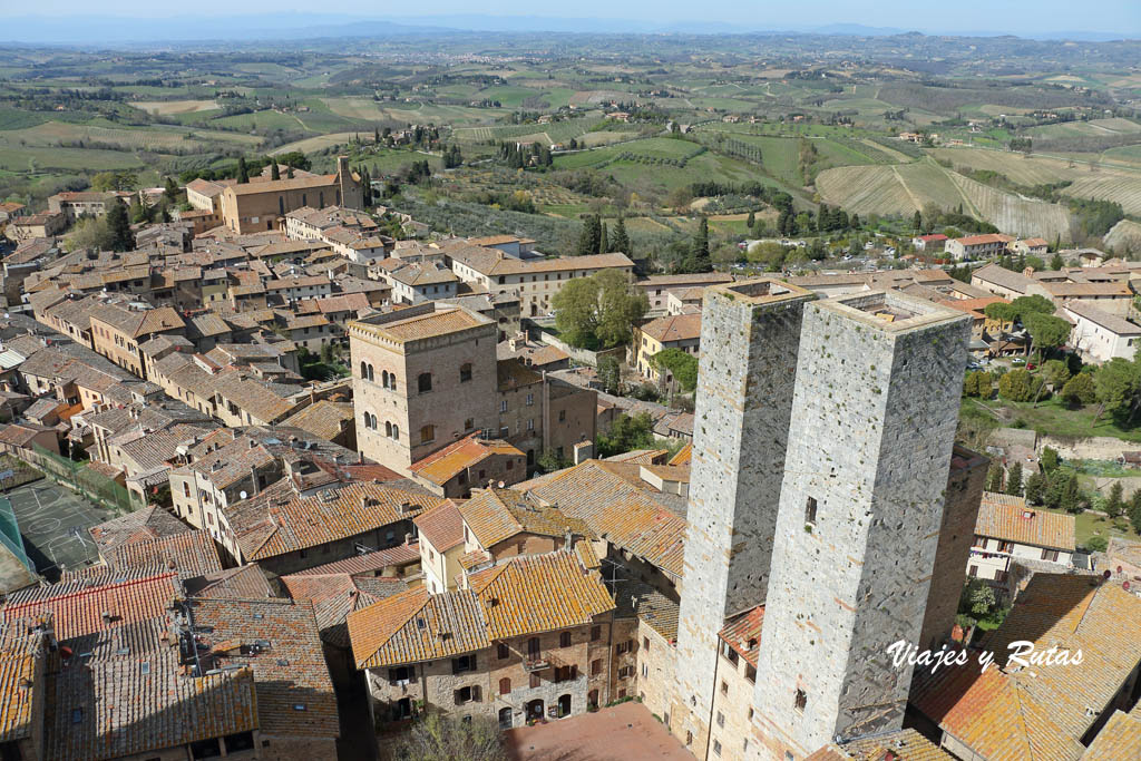 Vistas de San Gimignano desde la Torre Grossa