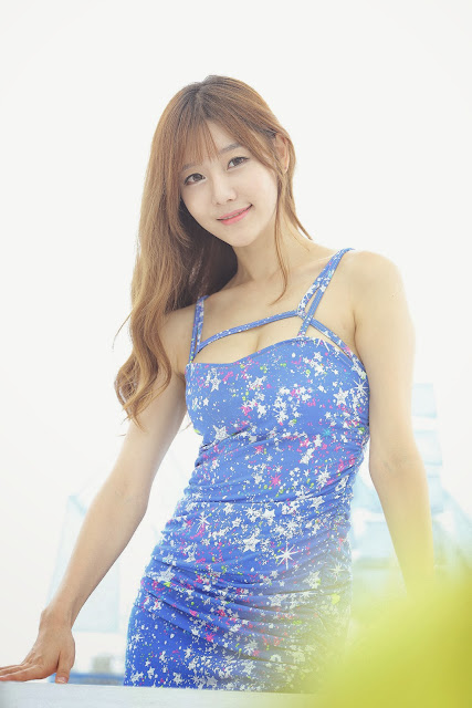 2 Choi Seul Ki - Lovely Seul Ki In Blue Dress - very cute asian girl-girlcute4u.blogspot.com