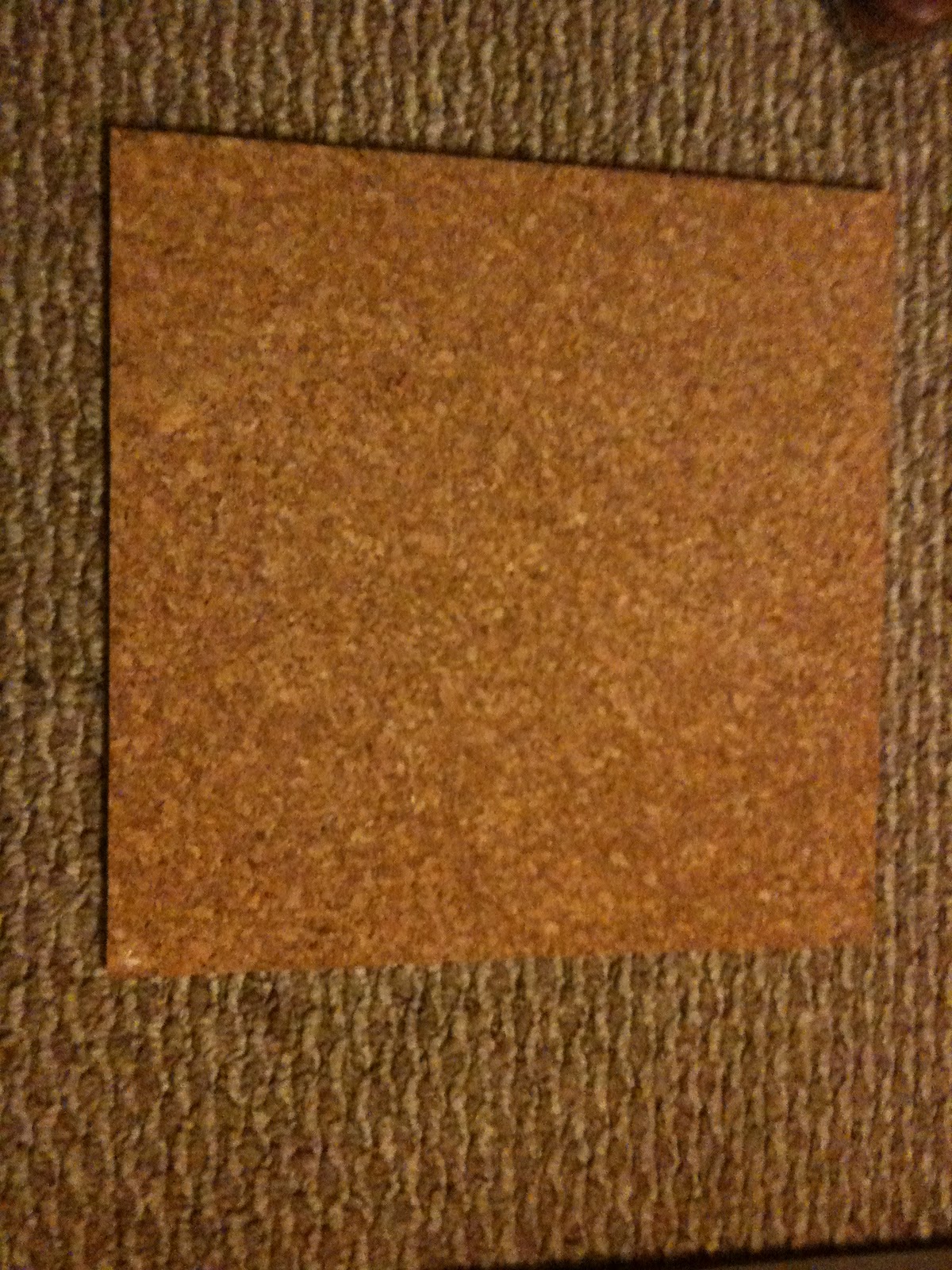 Start out with four cork board squares. I got mine at Hobby Lobby for ...