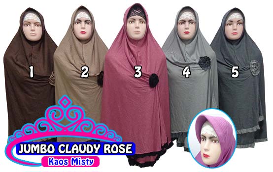 Hijab syar'i terbaru jumbo 2015 claudy Rose