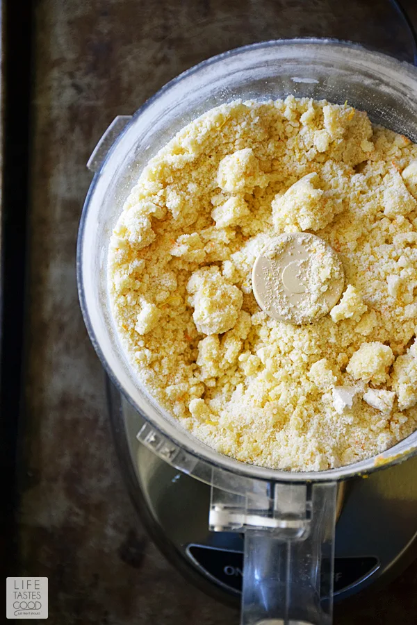 Preparing the crumb topping for Lemon Crumb Cake