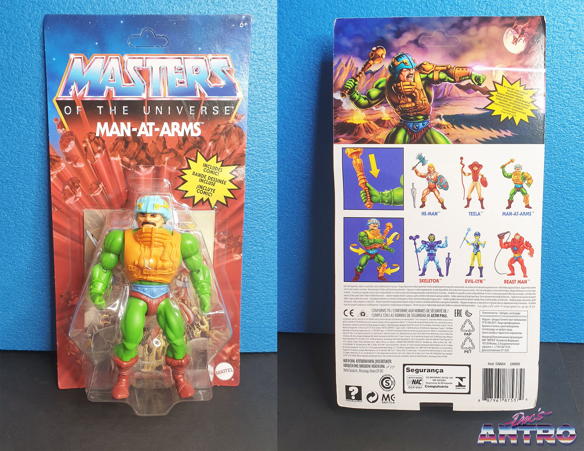 Orko Teela Man-E-Faces Man-at-Arms Masters of the Universe Origins