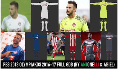 PES 2013 Olympiakos 2016-17 Full GDB BY ANTONELLI & ABIEL