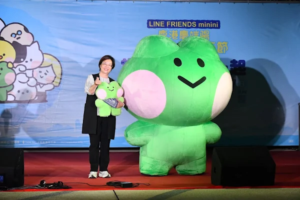 ▲現場還有特地從韓國遠道而來的lenini到現場與嘉賓互動。（彰化縣政府提供）