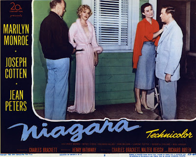 with Max Showalter and Marilyn Monroe in Niagara 1953 