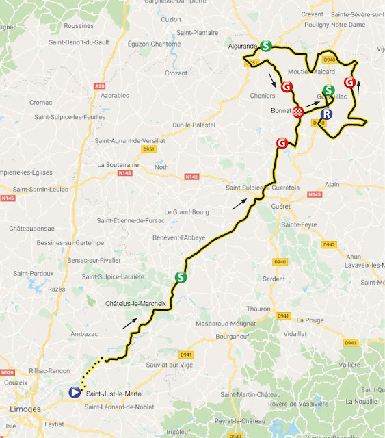 Route tour de france